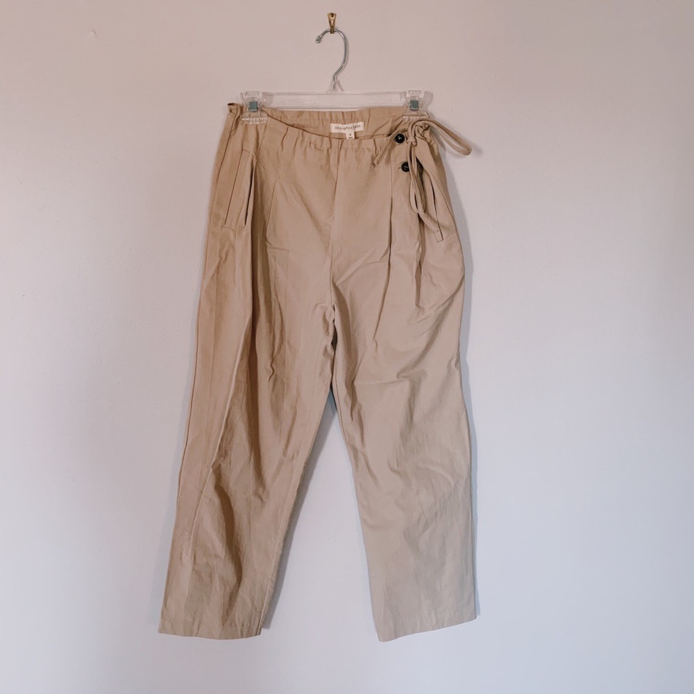 Bow-Tie Cropped Trousers